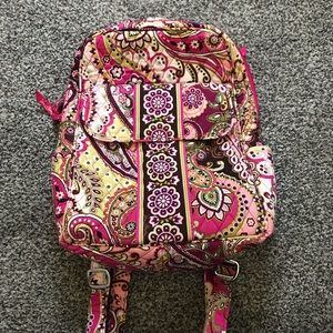 Mini Vera Bradley paisley backpack.